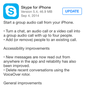 Skype 5 4 for ios