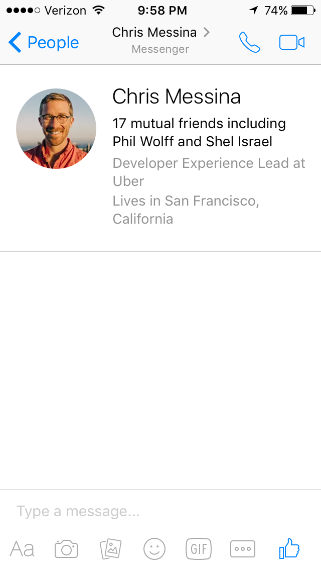 Fb messenger messina success
