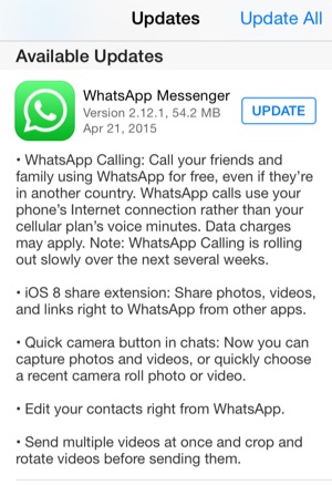 Whatsapp calling