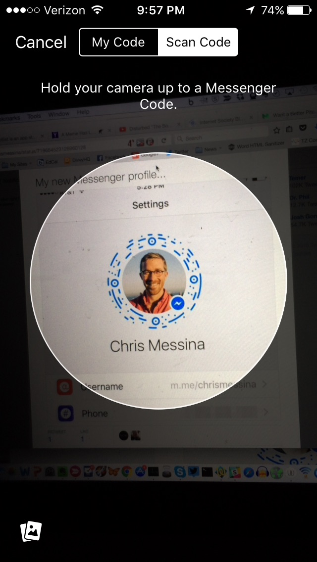 Fb messenger messina